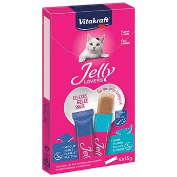 Vitakraft Cat pochoutka Jelly Lovers losos, platýs 6 × 15g (4008239594716)