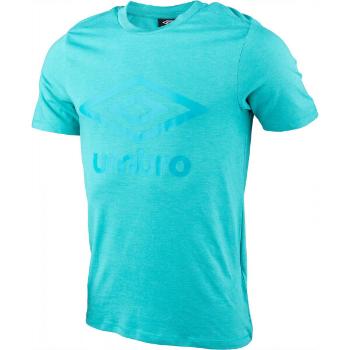 Umbro LARGE COTTON LOGO TEE Pánské triko, tyrkysová, velikost M