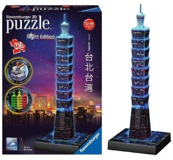 RAVENSBURGER Svítící 3D puzzle Noční edice Taipei 101, Taiwan 216 dílků