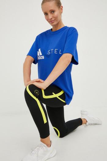 Běžecké legíny adidas by Stella McCartney černá barva, s potiskem
