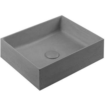 SAPHO FORMIGO betonové umyvadlo, 47,5x14x36,5 cm, šedá                                               (FG019)