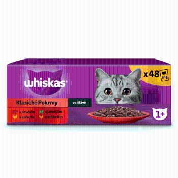 Whiskas kapsičky klasický výběr ve šťávě pro dospělé kočky 48x 85g