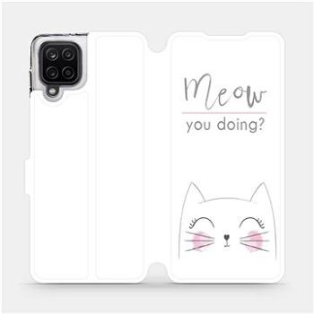 Flipové pouzdro na mobil Samsung Galaxy A12 - M098P Meow you doing? (5903516612666)