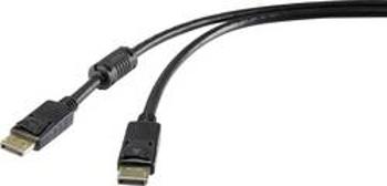 DisplayPort kabel Renkforce RF-4229022, 0.50 m, černá