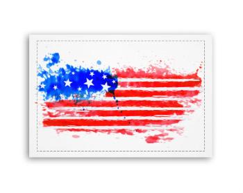 Fotoobraz 90x60 cm střední  USA water flag