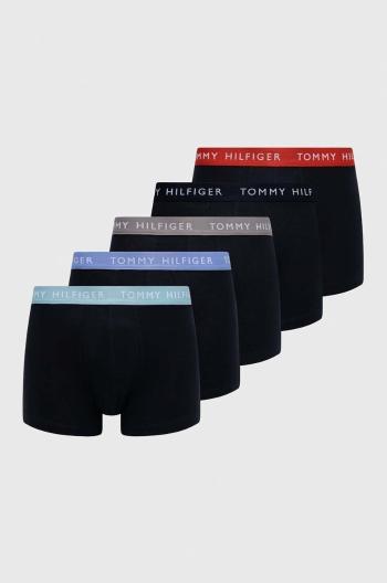 Boxerky Tommy Hilfiger 5-pack pánské, tmavomodrá barva