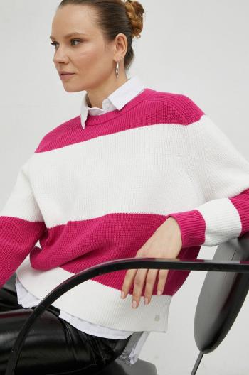 Bavlněný svetr Marc O'Polo DENIM růžová barva