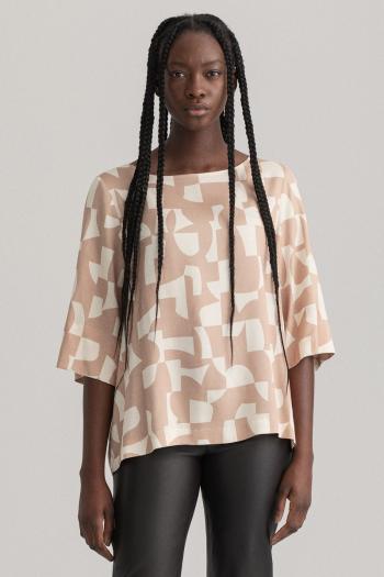 TOP GANT D2. GEOMETRIC SS TOP hnědá 42