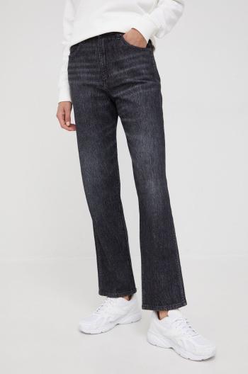 Džíny Wrangler Mom Straight Granite dámské, high waist