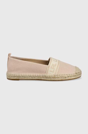 Espadrilky Lauren Ralph Lauren Caylee růžová barva