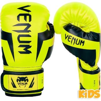 Venum ELITE BOXING GLOVES KIDS - EXCLUSIVE FLUO Dětské boxerské rukavice, reflexní neon, velikost M