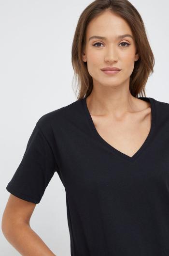 Bavlněné tričko Vero Moda černá barva