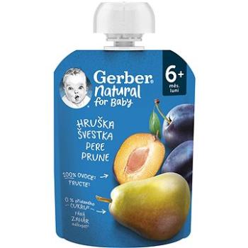 GERBER Natural kapsička hruška a švestka 90 g (8445290359865)