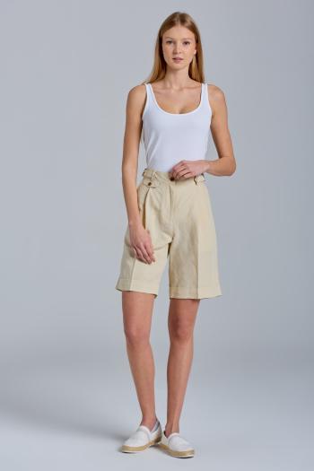 ŠORTKY GANT D2. HW LINEN BLEND LONG SHORTS bílá 44