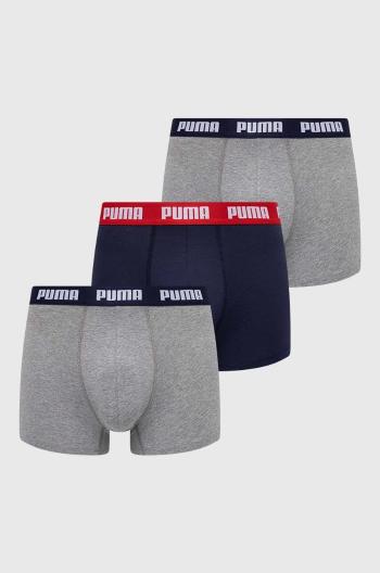 Boxerky Puma 3-pack pánské, tmavomodrá barva, 938327