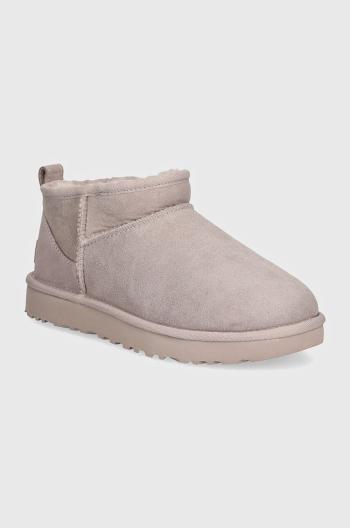 Semišové sněhule UGG Classic Ultra Mini fialová barva, 1116109-PSK