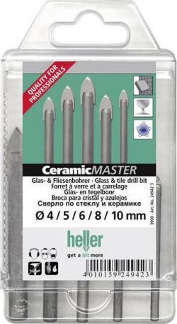 Sada vrtáků do skla a dlažby Heller QuickBit® CeramicMaster, 1/4" (6.3 mm), 5 dílů