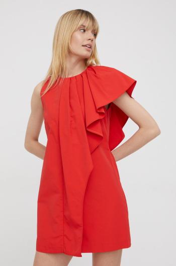 Šaty Sisley červená barva, mini