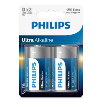 Philips Baterie D 1,5 V Ultra Alkaline