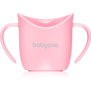 BabyOno Be Active Ergonomic Training Cup tréninkový hrnek s držadly Pink 6 m+ 120 ml