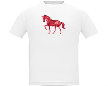 Pánské tričko Classic Heavy Kůň z polygonů