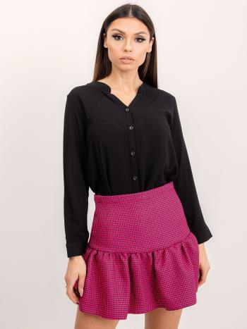 Fuchsiová sukně s volánkem BSL-SD-14276-dark pink Velikost: XS