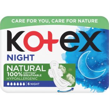 Kotex Natural Night vložky 6 ks