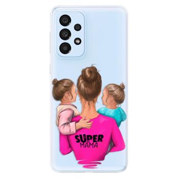 Odolné silikonové pouzdro iSaprio - Super Mama - Two Girls - Samsung Galaxy A33 5G