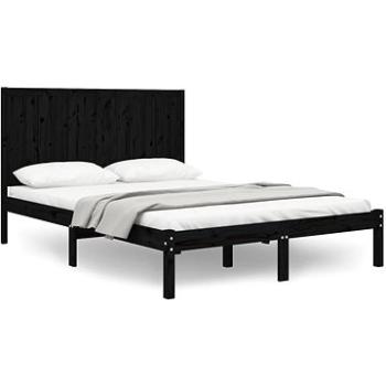 Rám postele černý masivní borovice 120 × 190 cm Small Double, 3105704 (3105704)
