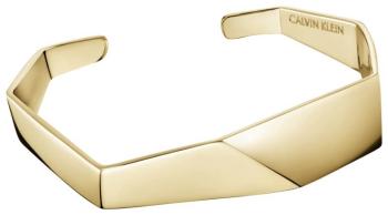 Calvin Klein Otevřený pozlacený náramek Origami KJATJF10010 5,8 x 4,6 cm - S