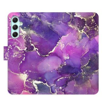 Flipové pouzdro iSaprio - Purple Marble - Samsung Galaxy A34 5G