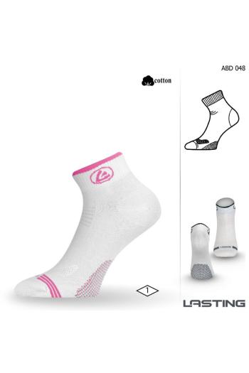 Lasting ABD ponožky pro aktivní sport 048 bílá Velikost: (42-45) L ponožky