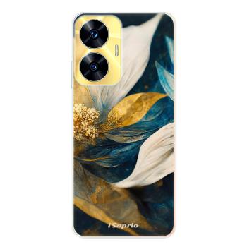 Odolné silikonové pouzdro iSaprio - Gold Petals - Realme C55