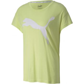 Puma ACTIVE LOGO TEE Dámské sportovní triko, světle zelená, velikost XL