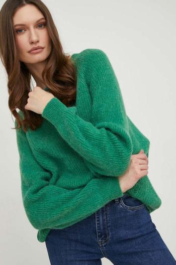 Vlněný svetr Answear Lab dámský, zelená barva