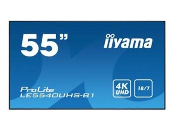 Monitor Iiyama LE5540UHS-B1 55inch, IPS, 4K, DVI, HDMI, speakers, LE5540UHS-B1