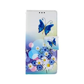 TopQ Xiaomi Redmi Note 9 knížkový Bílý s motýlkem 50600 (Sun-50600)
