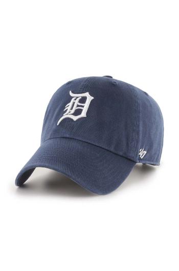 Bavlněná baseballová čepice 47 brand MLB Detroit Tigers tmavomodrá barva, s aplikací, B-RGW09GWS-NYE