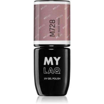 MYLAQ UV Gel Polish gelový lak na nehty odstín My Nude Mood 5 ml