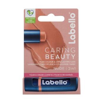 Labello Caring Beauty 4,8 g balzám na rty pro ženy Nude