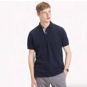 Tommy Hilfiger pánské tmavě modré polo Placket - S (403)