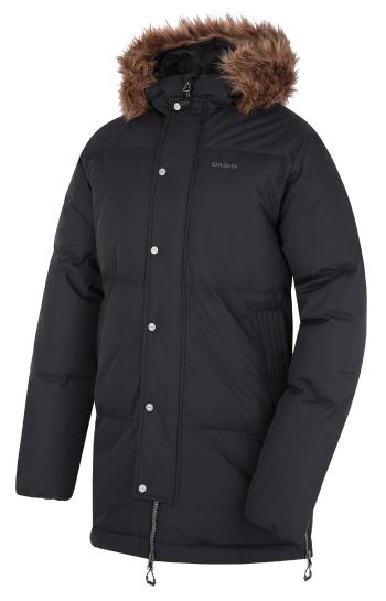 Husky Pánský péřový kabát Downbag M black Velikost: XL pánský kabát