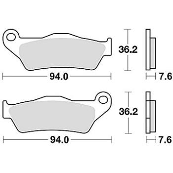 Braking brzdové destičky (sinterová směs CM46) (2ks) M501-327 (M501-327)