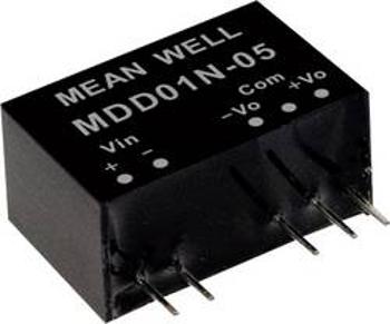 DC/DC měnič napětí, modul Mean Well MDD01M-05, 100 mA, 1 W, Počet výstupů 2 x