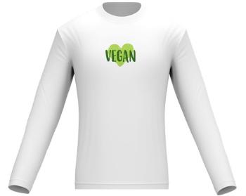 Pánské tričko dlouhý rukáv VEGAN