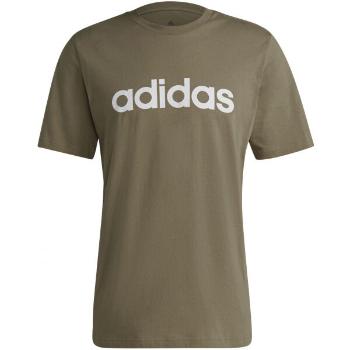 adidas LIN SJ T Pánské tričko, khaki, velikost S
