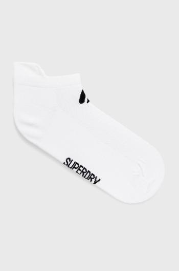 Ponožky Superdry (3-pack) dámské, bílá barva