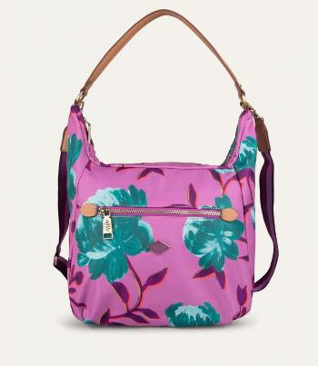 Oilily Peony M Shoulder Bag květovaná kabelka 27 cm Violet