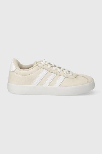 Dětské sneakers boty adidas VL COURT 3.0 K béžová barva