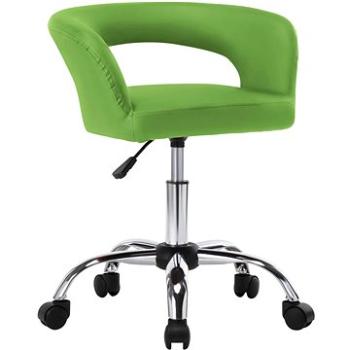 Jídelní židle 2 ks zelené umělá kůže (323265)